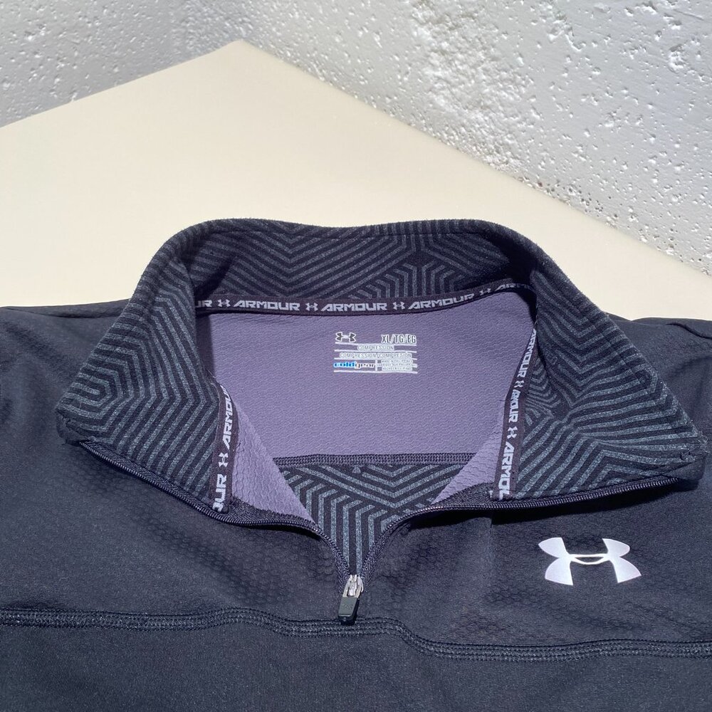 Under Armour Men's Compression Cold Gear Fleece Pullover - Picture 6 of 6